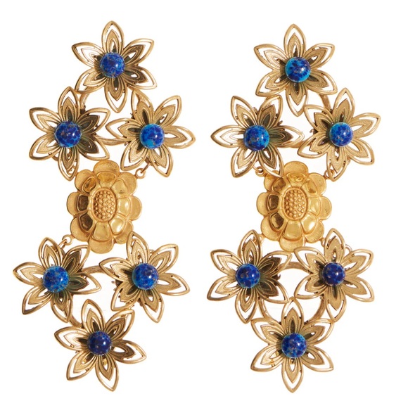 CastleCliff Frida Earrings in Sea (Blue) - NWT - Picture 4 of 7